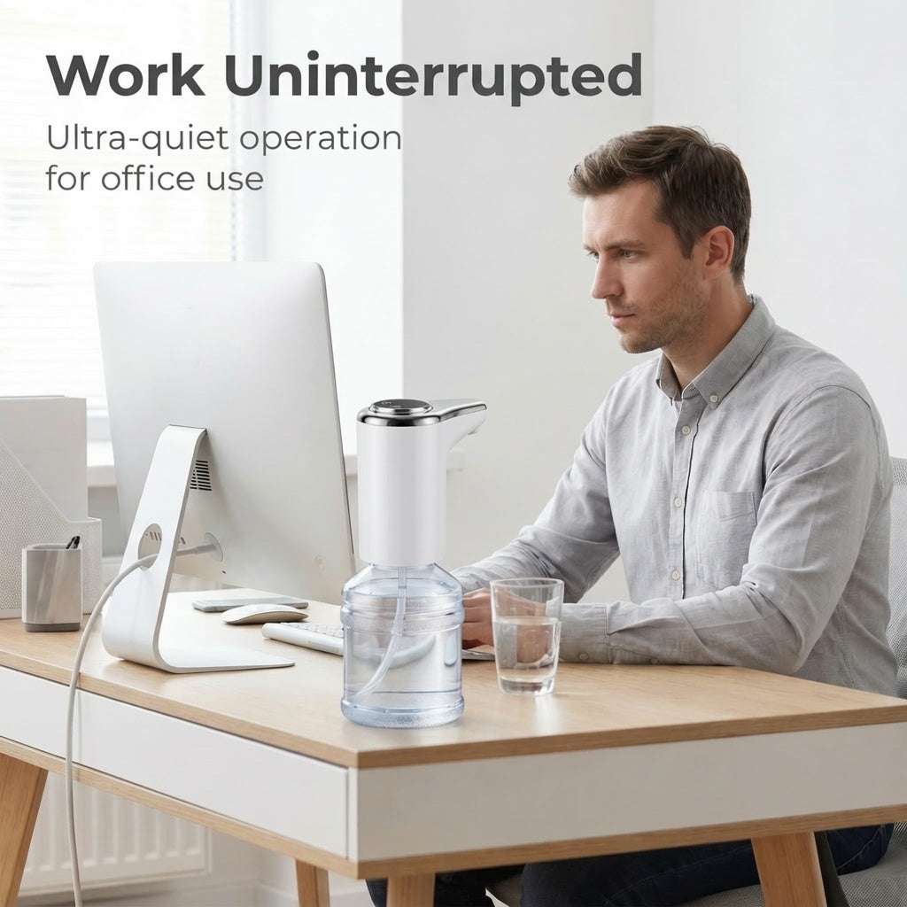 🖥️Elektrické vodné čerpadlo s dotykovým LCD displejom ｜Automatické zastavenie za 30 sekúnd, nevyhnutnosť pre dávkovače balenej vody🤫