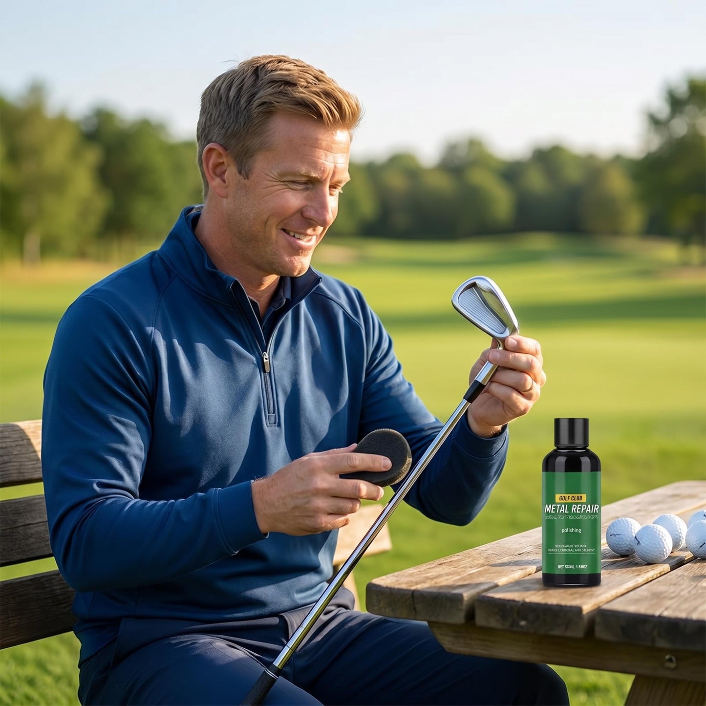 ⛳✨Súprava na leštenie a opravu golfových palíc: odstránenie hrdze, odstránenie škrabancov, leštenie a ochrana