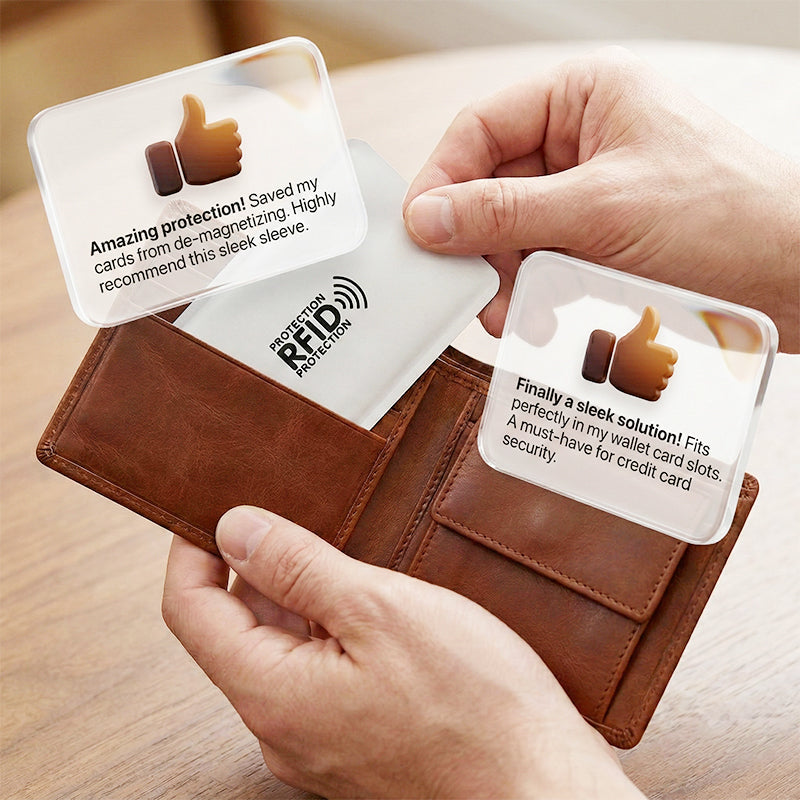 🛡Ochranný kryt karty proti krádeži RFID｜Zabraňuje neoprávnenému odomykaniu karty a chráni súkromie vašej platobnej karty✨