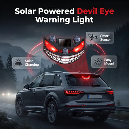 Časovno omejen 50 % popust 🌃 Opozorilna lučka Demon Eye na sončno energijo, občutljiva na vibracije, brezžična ambientalna lučka za avtomobile 👿