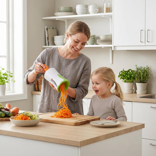 🔥Časovo obmedzená akcia🥒Špirálový krájač zeleniny 3 v 1 | Vyrobte si vlastné nízkokalorické zeleninové rezance, vďaka ktorým budú jedlá na chudnutie super jednoduché