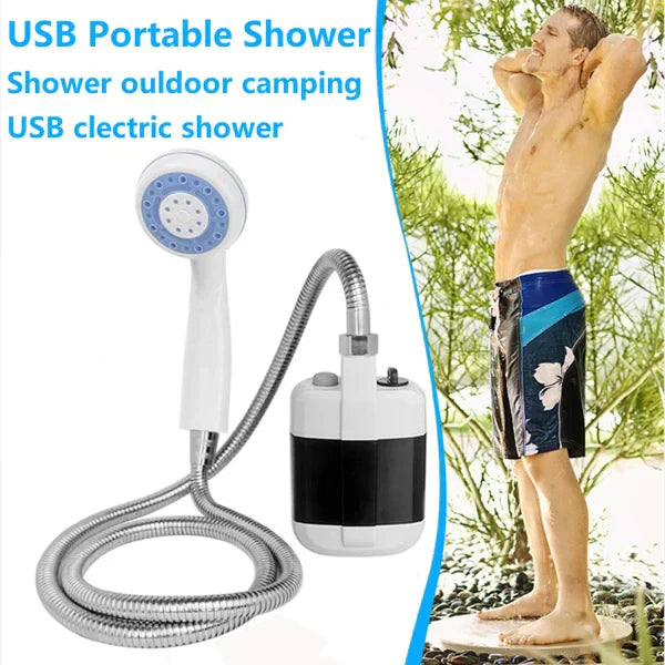 🚿Vonkajšia prenosná sprcha s napájaním cez USB