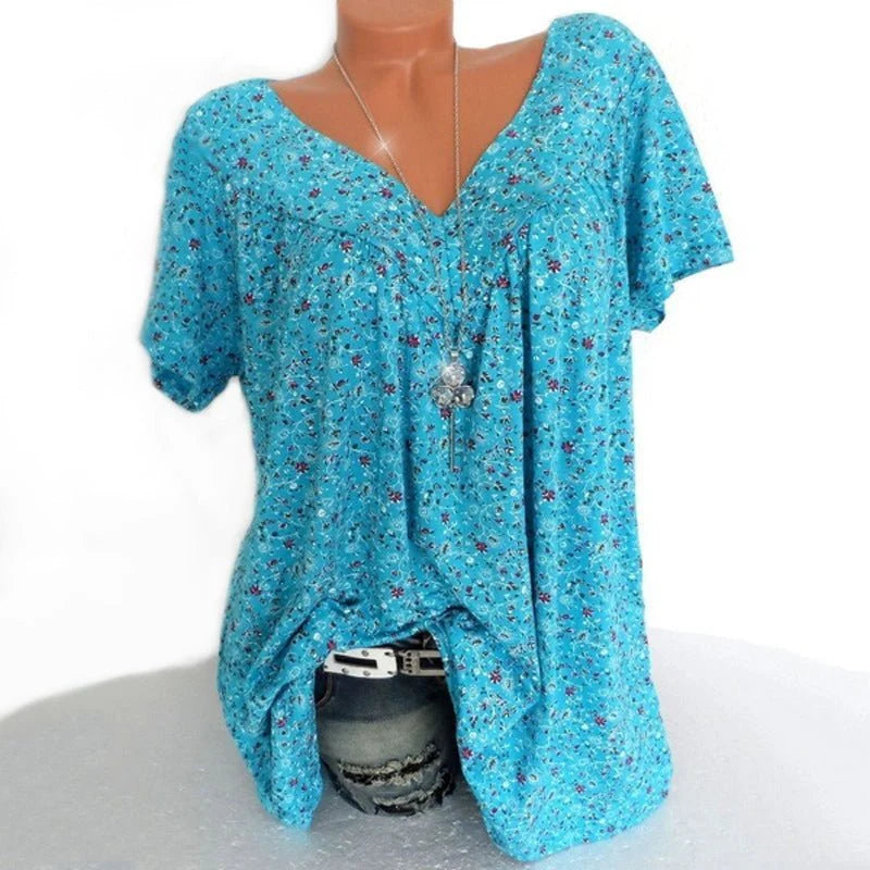 👚Jarná módna potlač s krátkym rukávom