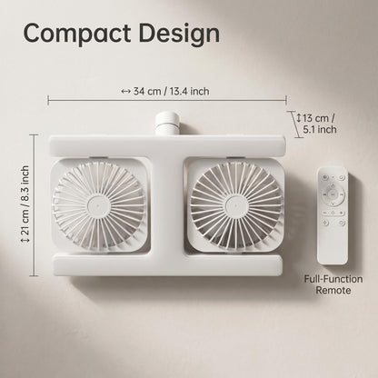 Moderný stropný ventilátor s osvetlením 2 v 1 s LED – s diaľkovým ovládaním ❄️🏠