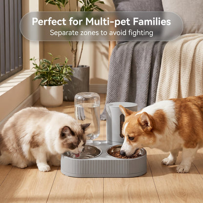 🐱🐶 Kŕmidlo a dávkovač vody pre domáce zvieratá – všetko v jednom! Otáčanie o 360° pre flexibilné umiestnenie, veľká kapacita s výdržou batérie až týždeň 🔥 Časovo obmedzená ponuka