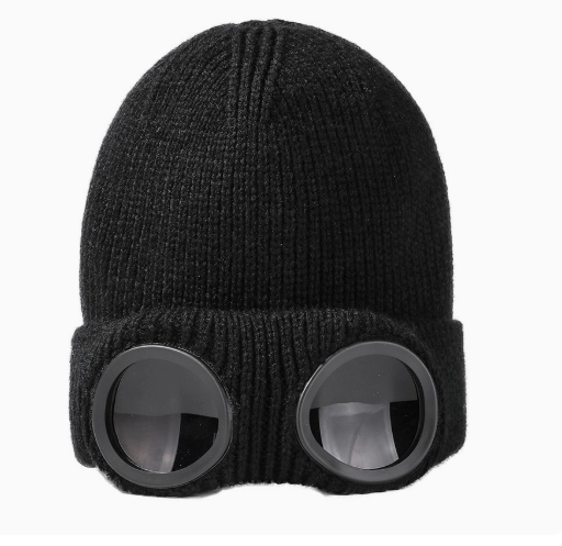 Pletena zimska kapa z vgrajenimi očali | WARM