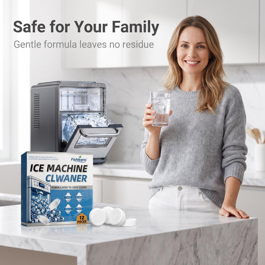 Časovno omejen 50 % popust 💧 Tablete za odstranjevanje vodnega kamna in čiščenje ledomatov - izdelek za globinsko čiščenje, preprečevanje nabiranja vodnega kamna in antibakterijski izdelek 🧊
