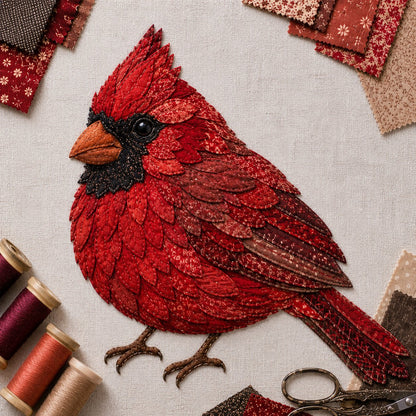 Komplet za izdelavo 3D-ptiča patchwork | VINTA
