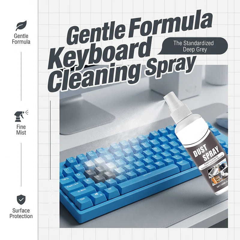 🧼 Udržujte svoju klávesnicu v bezchybnom stave – Čistiaci sprej s jemným zložením pre klávesnicu, s jemnou hmlou – vrátenie peňazí 💻