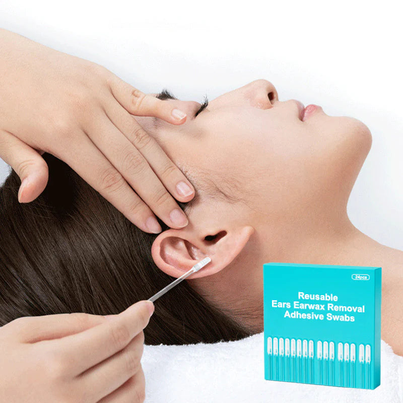 💖Opakovane použiteľné lepiace tampóny na bezpečné odstránenie ušného mazu – jemné a účinné 👂