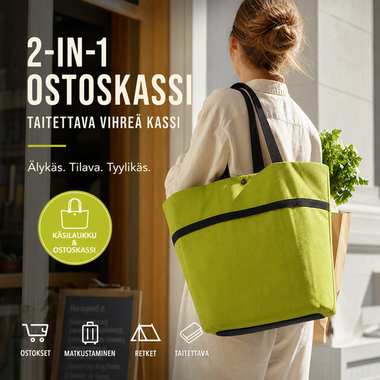 🛒Časno omejen 50 % popust⚙️ Zložljiva nakupovalna torba na kolesih 2 v 1, vsestransko nakupovalno orodje, ki ga lahko nosite ročno ali vlečete s seboj.
