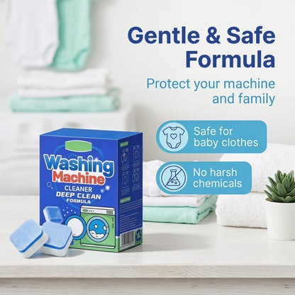 Časovo obmedzená zľava ✨ Šumivé tablety na čistenie práčky - hĺbkové čistenie a dezodorácia 🧼