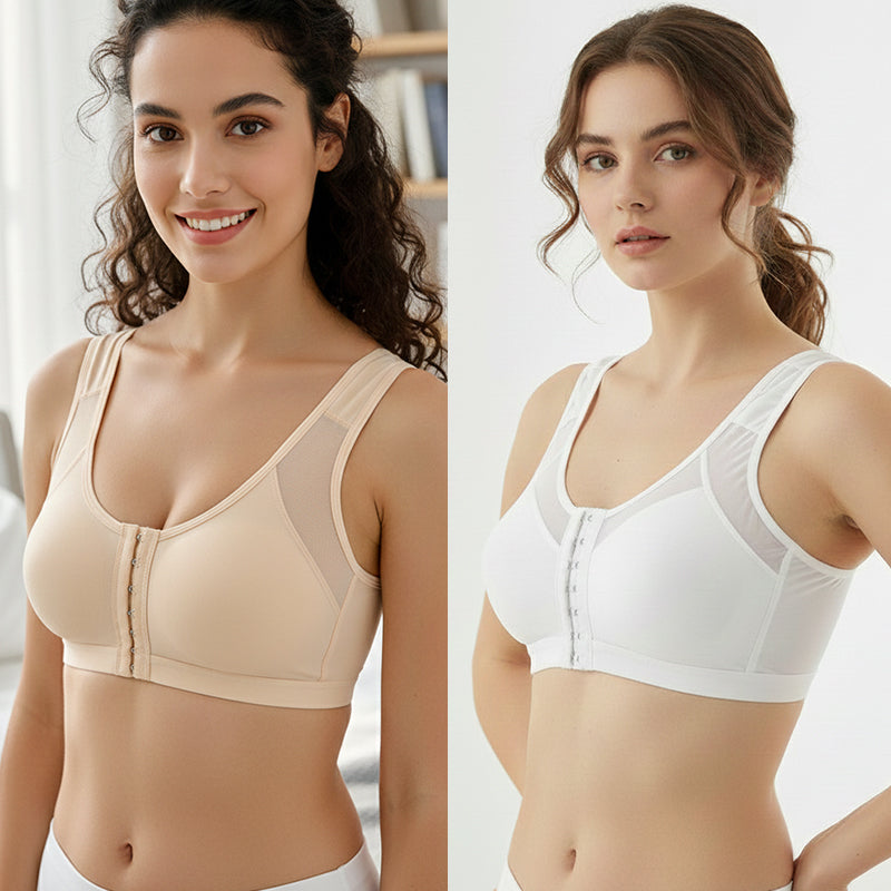 💝Kúpte 1 a získajte 1 zadarmo💝 Podprsenka bez kostíc so zapínaním vpredu pre ženy