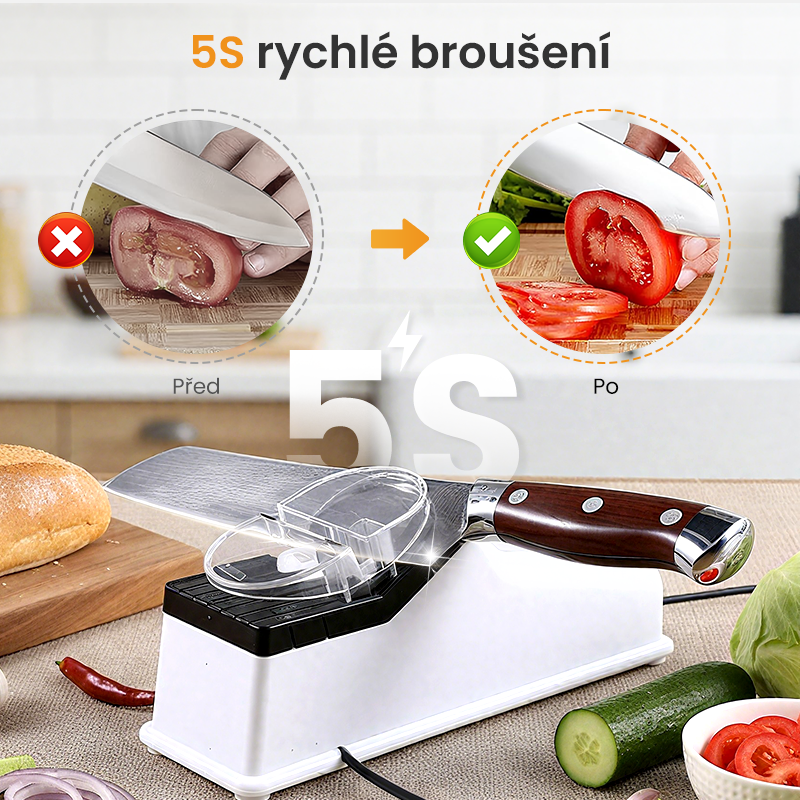 🔥49% zľava na horúce produkty 🔥 Elektrický brúsik na nože