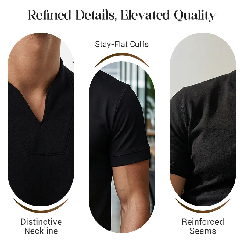 👕Pánske elegantné krátke rukávy fitness tričko