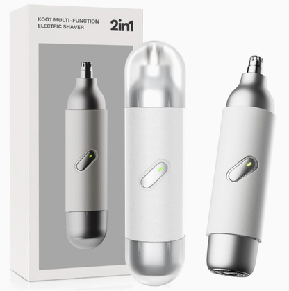 💡LED vizuálny zastrihávač chĺpkov 2 v 1 v ušiach a nose, rýchlonabíjací vodotesný prenosný elektrický zastrihávač s konektorom Type-C🔦💈