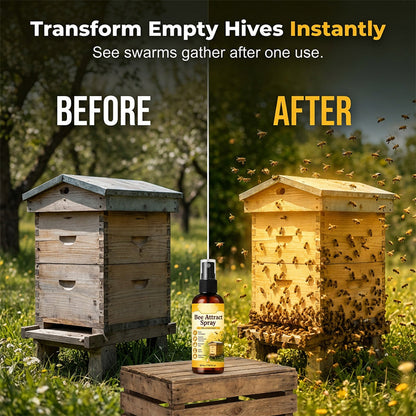 Časovo obmedzená ponuka 🐝 Prírodný feromónový sprej na prilákanie včiel - rýchlo priláka roje do včelínov, sadov a vonkajších lákadiel na včely 🍯🌿