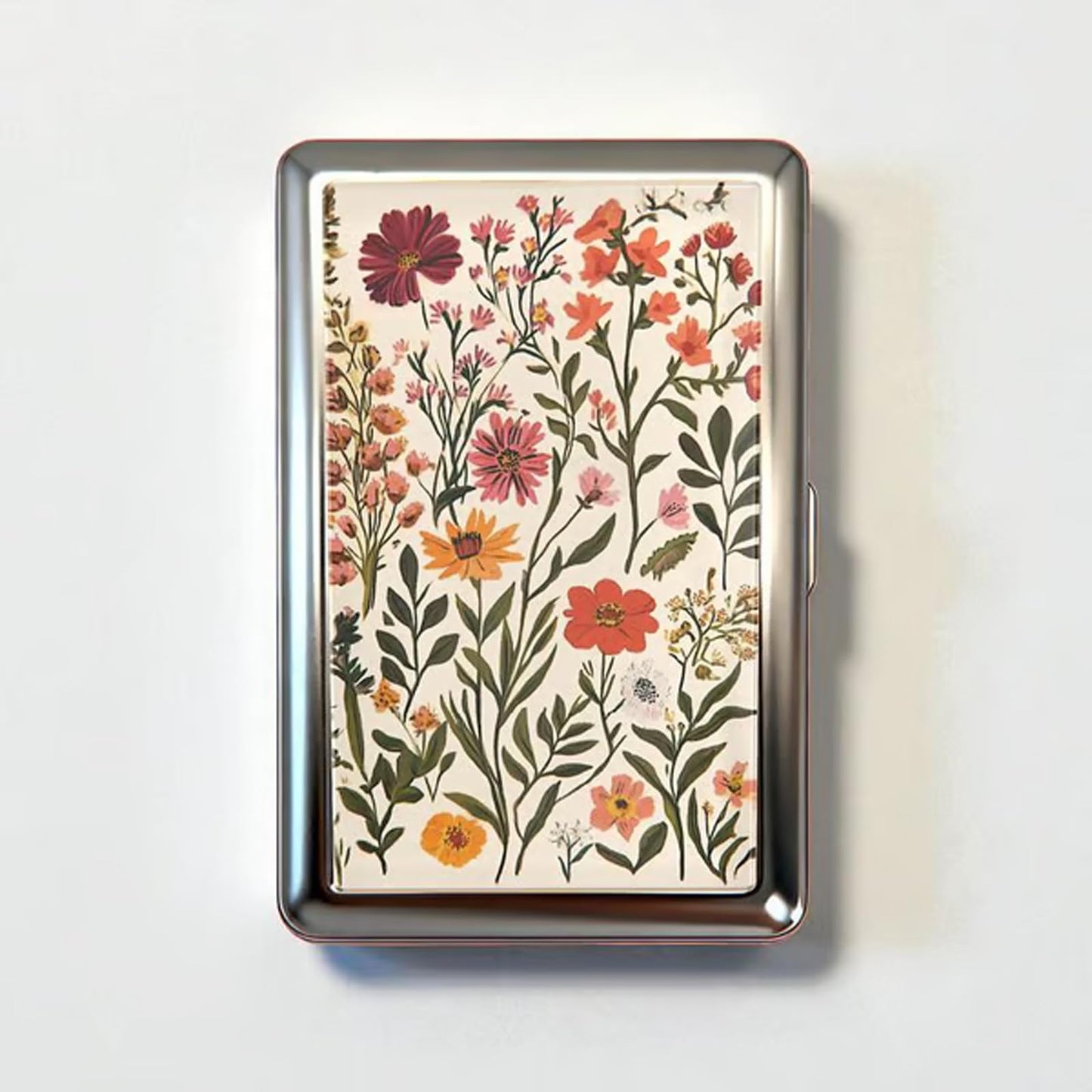 Retro Art‑Deco kovinski etui za kartice, RFID‑zaščita | VEYRA