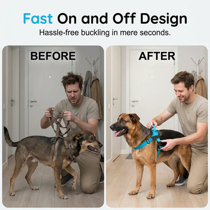Časovo obmedzená ponuka 🐕 Postroj pre psa odolný voči výbuchu | Priedušný, reflexný, vhodný pre malé aj veľké psy 🛡️🚶
