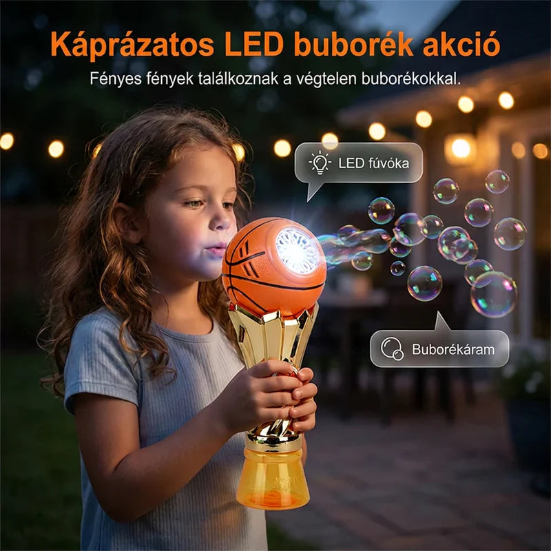 🎵 Motorkárska bublifuk – v tvare športovej trofeje, s blikajúcimi LED diódami, vrátane náplne – na dobierku 🎯