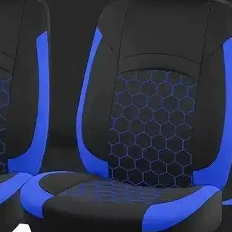 🚗9-dielna univerzálna sada poťahov na autosedačky pre 5 sedadiel, vodeodolná, odolná voči škvrnám, elastická, ochrana celého sedadla🧼