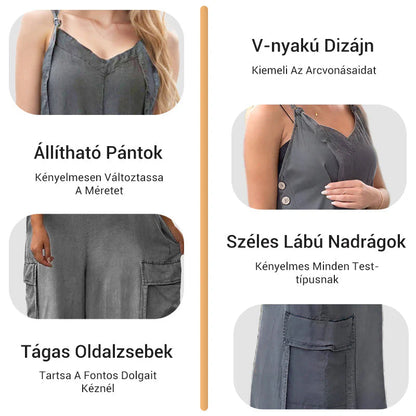 👗Dámske voľné nohavice s širokými nohavicami a vreckami