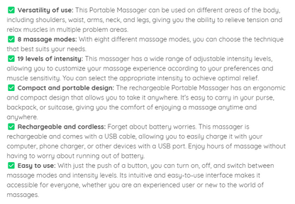 Prenosný masážny prístroj 8 v 1 - LCD úľava od bolesti