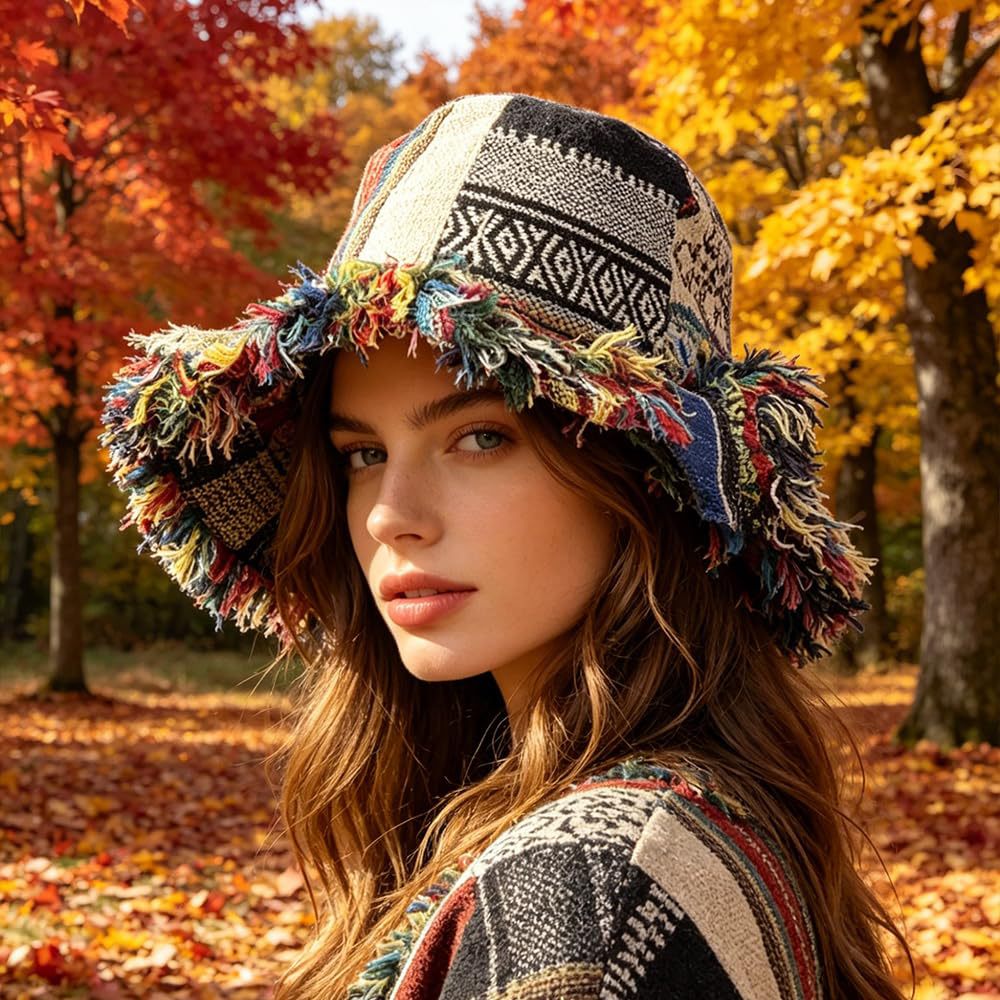 🎨Časno omejen 50 % popust🤠Ročno izdelan ribiški klobuk z obrabljenimi robovi, čisti bombaž, voljan, retro sončni klobuk👒