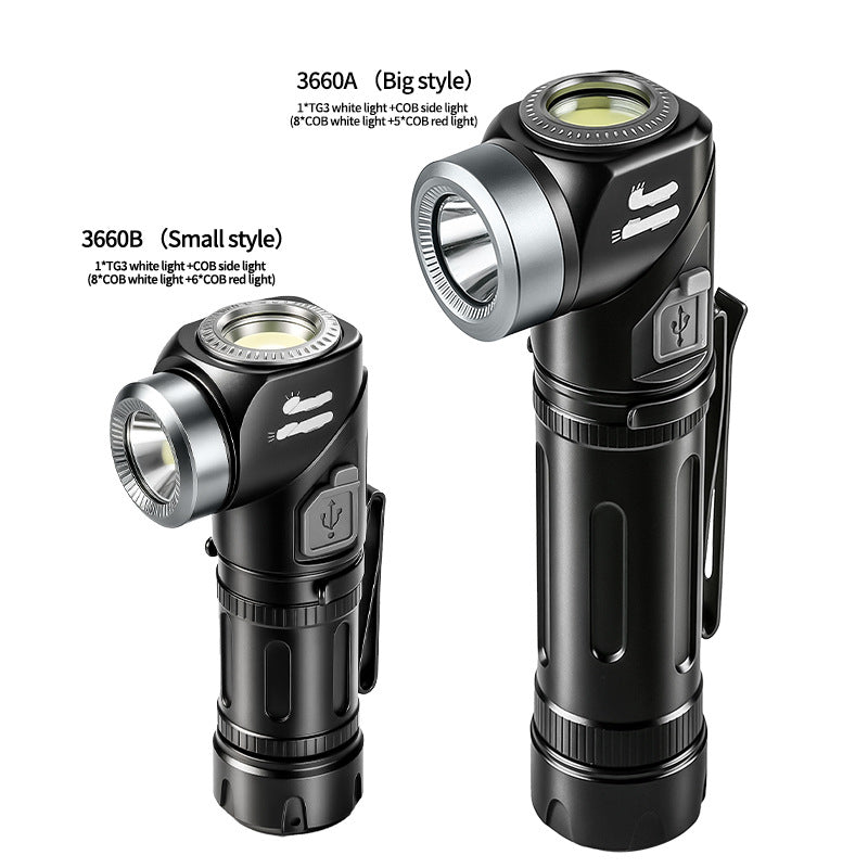🔦🧲 Magnetické svietidlo 2 v 1 s viacerými režimami svietenia – skvelý pomocník pri opravách v exteriéri.