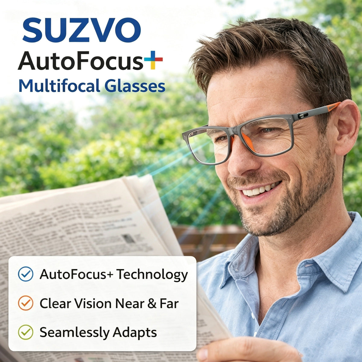 1+1 ZASTONJ🔥Skoraj razprodano – 🔥Multifokalna očala Vision AutoFocus+