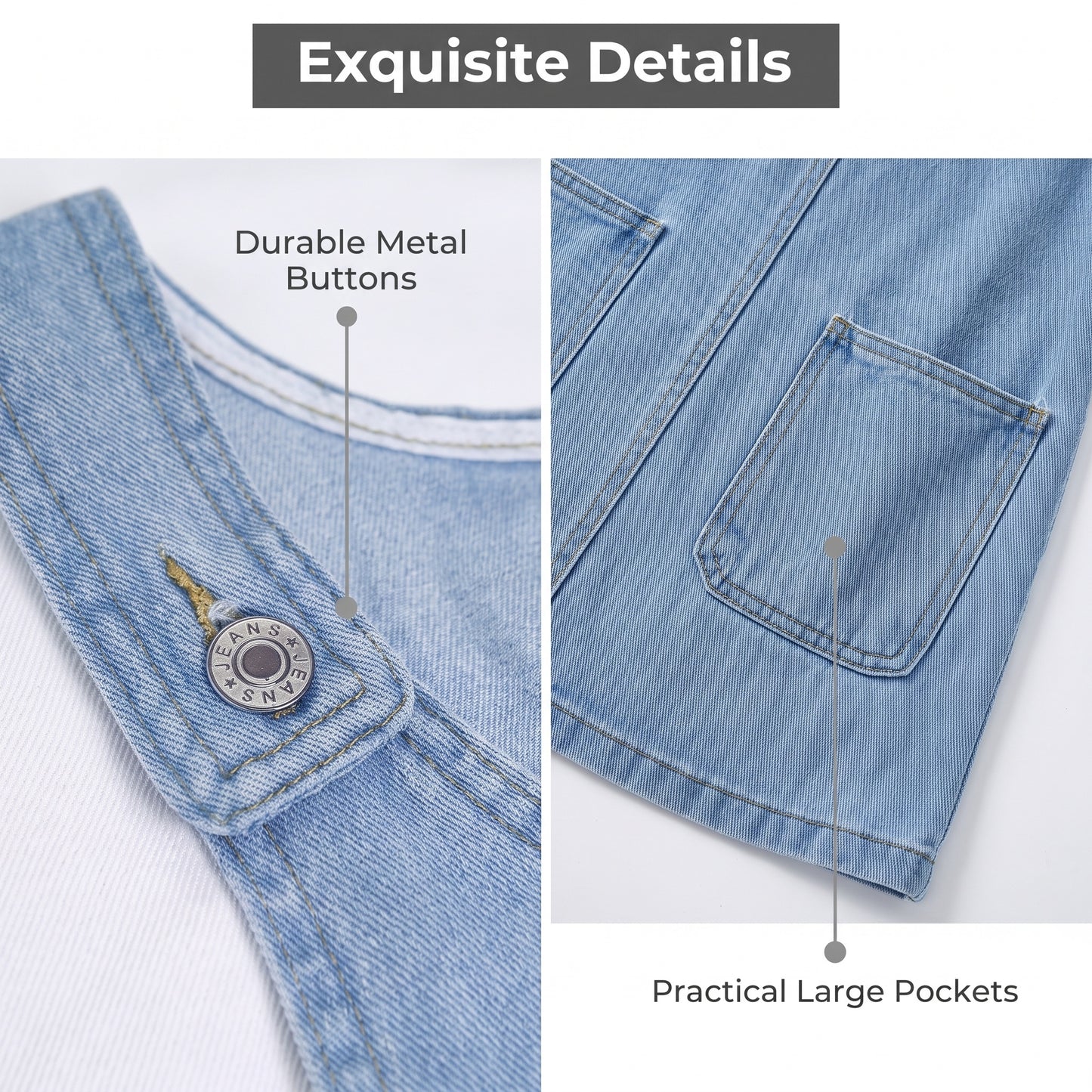 👖Časovno omejen popust💙 Retro jeans kombinezon - ohlapen kroj, oprijet, popoln za potovanja in fotografiranje