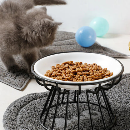 ✨🐾 Štýlová miska pre domáce zvieratá, vyrobená z potravinárskej keramiky, nevyhnutnosť pre majiteľov mačiek.