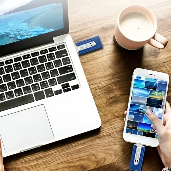 Časovo obmedzená zľava 50 %💽 Vysokorýchlostný USB kľúč 4 v 1 s kapacitou 128 GB | Univerzálny nástroj na rozšírenie úložiska pre telefóny a počítače📱💻