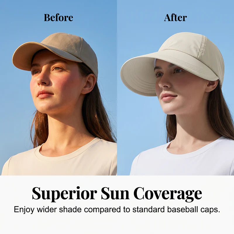 Dámska čiapka s širokým okrajom v štýle baseballovej čiapky🌞