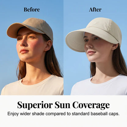 Dámska čiapka s širokým okrajom v štýle baseballovej čiapky🌞