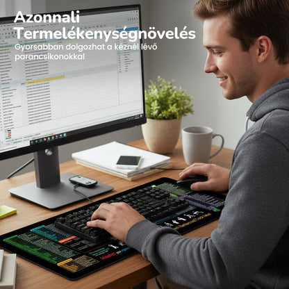 🔥 Protišmyková podložka pod myš s klávesovými skratkami 🧠💻