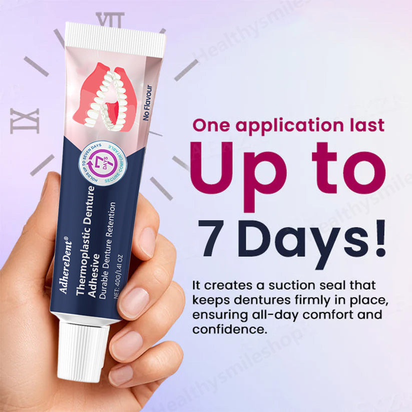 【🔥Kúp 1 získaj 1 zadarmo🔥】Termoplastické lepidlo na zubné protézy AdhereDent® ⏳ Trvácna retencia zubnej protézy