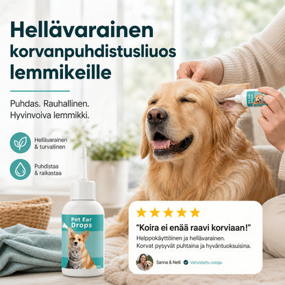 Raztopina za čiščenje ušes hišnih ljubljenčkov | PETCLEAN