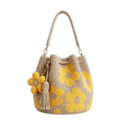 🌼Háčkovaná kabelka v štýle Bohémskeho štýlu ｜Kabelka s letnou dovolenkovou atmosférou👜
