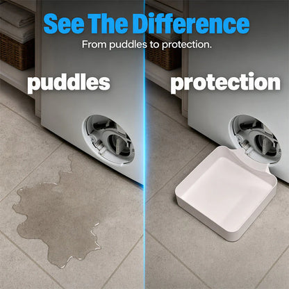 💧Odkvapkávacia miska odolná voči pretekaniu do práčky, zvýšený okraj, ultratenká miska na ochranu podlahy🛡️🚿