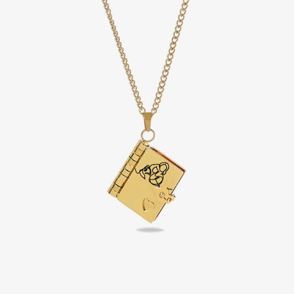Za vnukinjo – ogrlica z motivom knjige »Najlepše poglavje«