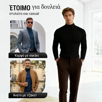 👕Tričko s vysokým golierom a dlhými rukávmi