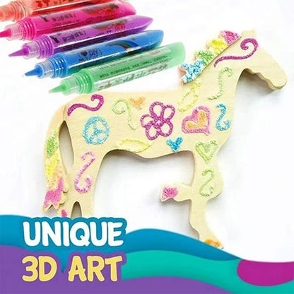 Čarobni flomasterji Puffy 3D – komplet 6 kosov | PUFFPENS