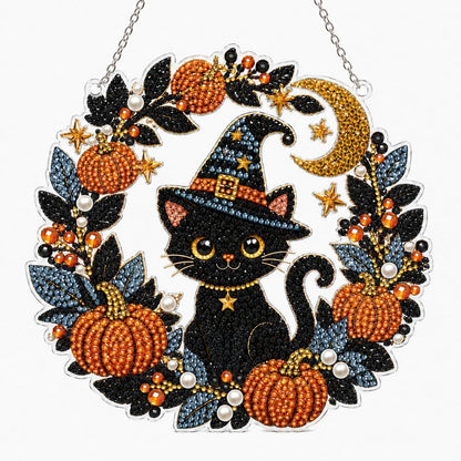 🎃Časovo obmedzená ponuka✨Sada jesenných tekvicových diamantových vencov – kompletná sada náradia na výrobu priesvitných ručne vyrobených ozdôb