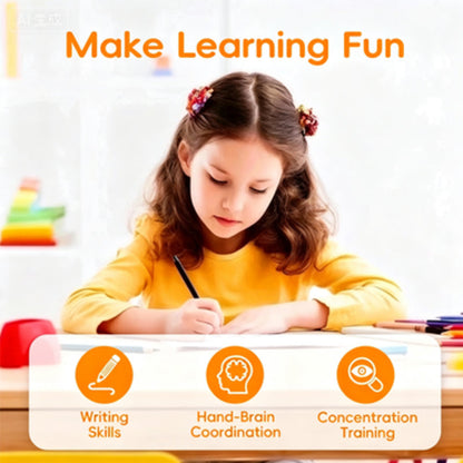 👶💯 Opakovane použiteľný cvičebný zošit Magic Handwriting – Ľahko si vytvorte úhľadný a krásny rukopis; nevyhnutnosť pre každú mamu!