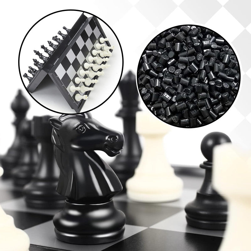 🧲Časno omejen 50 % popust♟️ Zložljiva magnetna šahovnica, prenosna šahovnica za zunanjo uporabo, preprečuje padec.