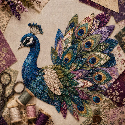 Komplet za izdelavo 3D-ptiča patchwork | VINTA