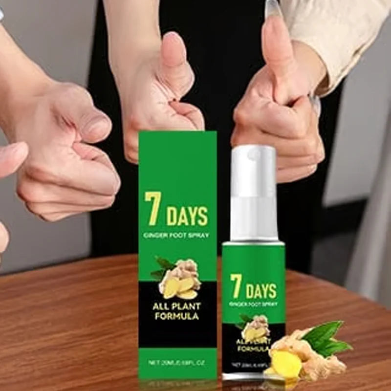 Exfoliačný sprej na nohy so zázvorom – 7 dní
