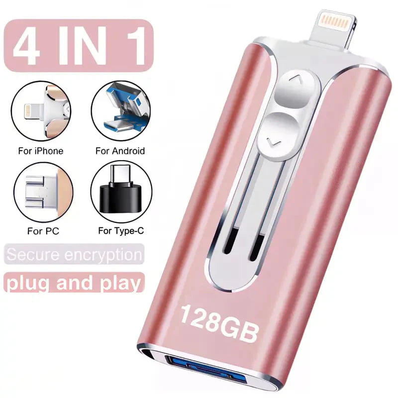 FileNest 4-in-1 USB External Memory Storage