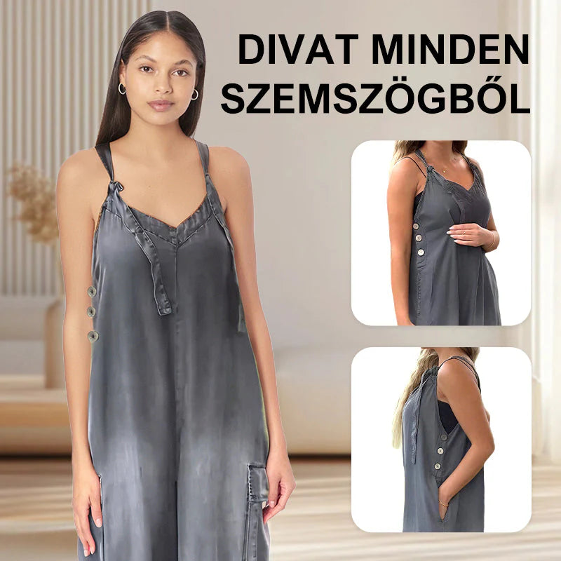 👗Dámske voľné nohavice s širokými nohavicami a vreckami